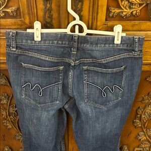 Mossimo Boot Cut Jeans Size 12 Cute Pockets Dark Wash